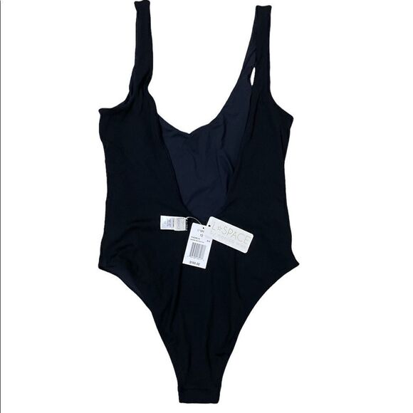L*Space Arizona One Piece Black Rib Size 12 - Picture 3 of 8
